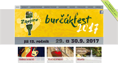 Desktop Screenshot of burcakfest.cz
