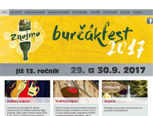 Tablet Screenshot of burcakfest.cz
